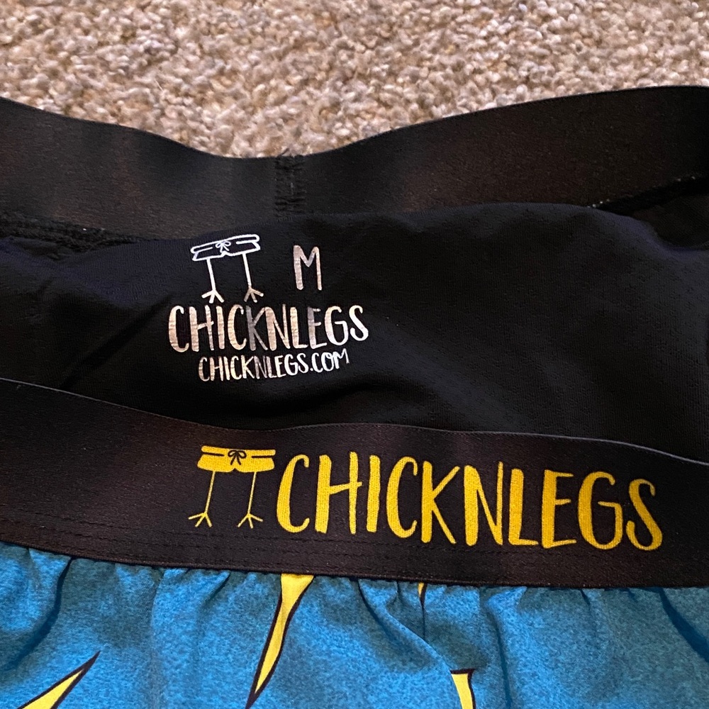 Men’s Chicknlegs Blue running shorts